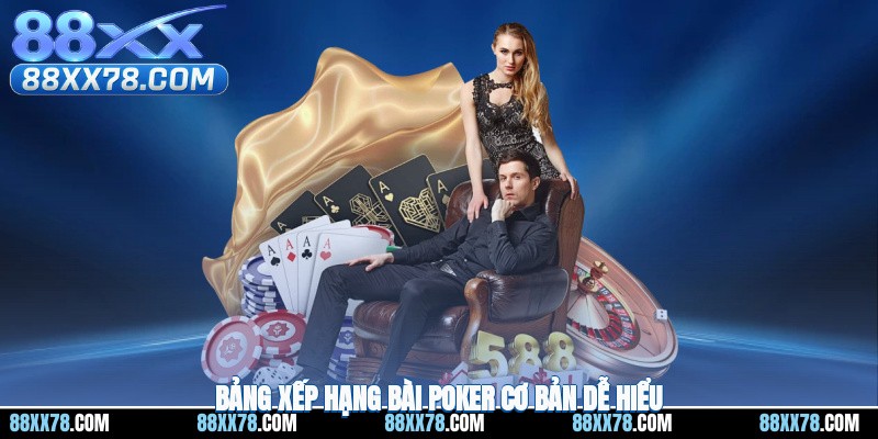 Bảng xếp hạng bài poker cơ bản dễ hiểu
